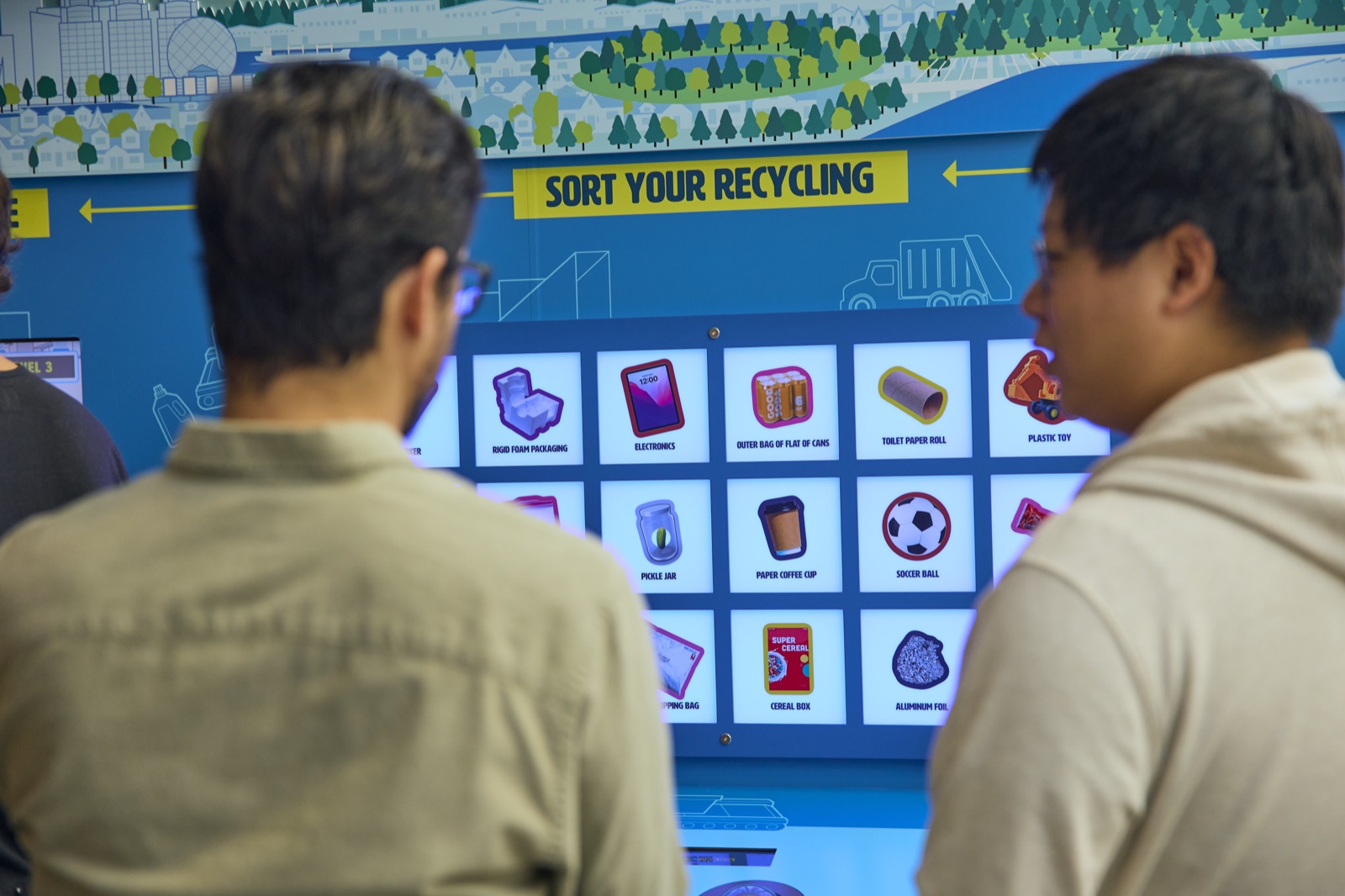 Visitors at Station 1 — Sort Your Recycling