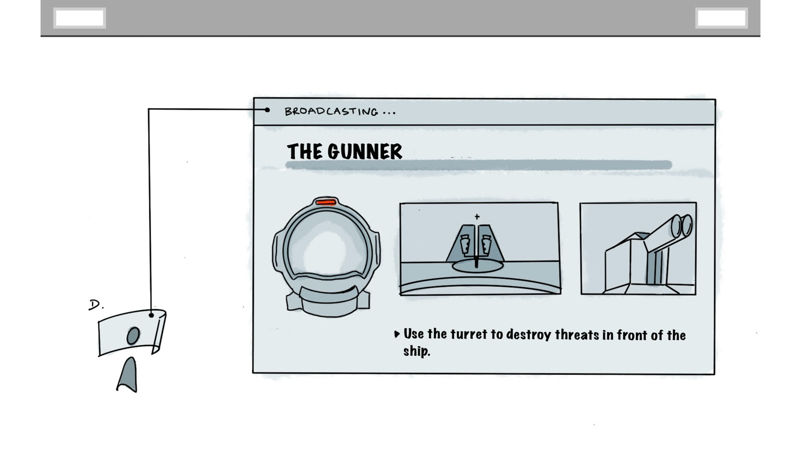 Mission briefing storyboard panel 7 of 13