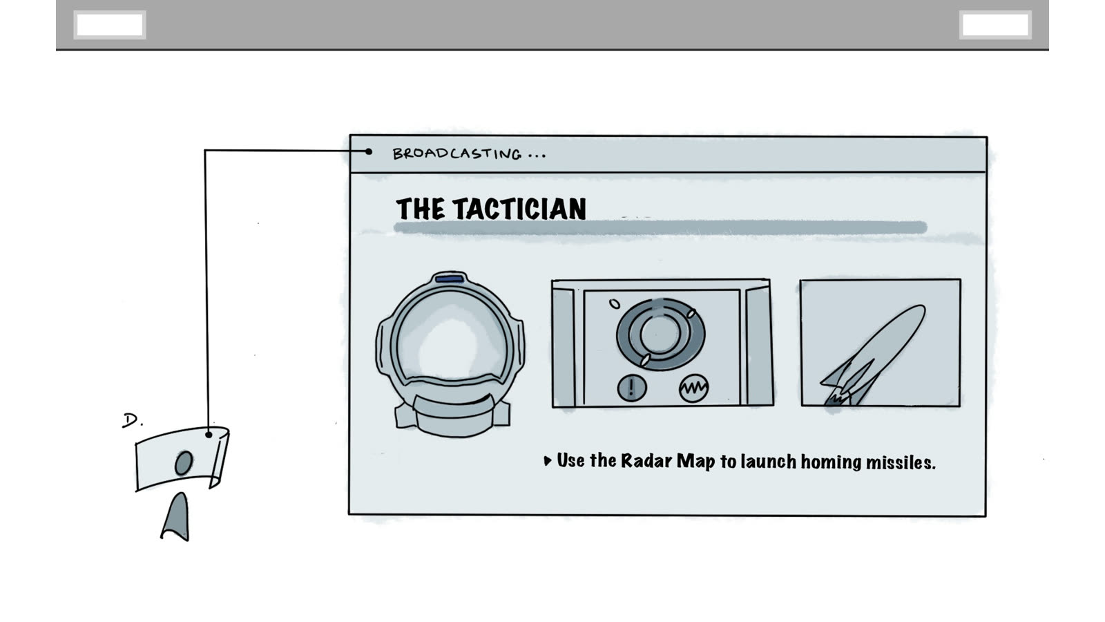 Mission briefing storyboard panel 8 of 13