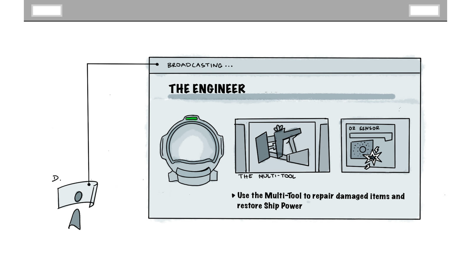 Mission briefing storyboard panel 9 of 13