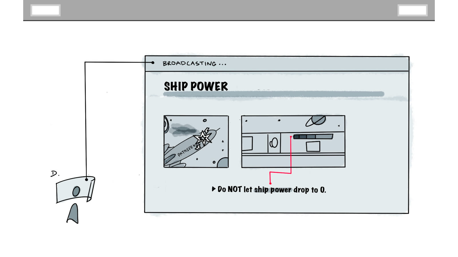 Mission briefing storyboard panel 11 of 13